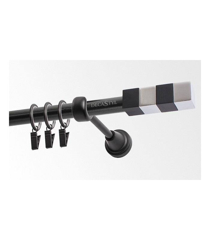 Jaja Garnýž 19mm černá Kvadrat jednotyčová 120cm