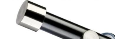 Jaja Garnýž 19mm černá Pullo nerez jednotyčová 200cm