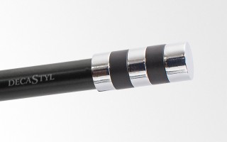 Jaja Garnýž 19mm černá Valec jednotyčová stropní 300cm